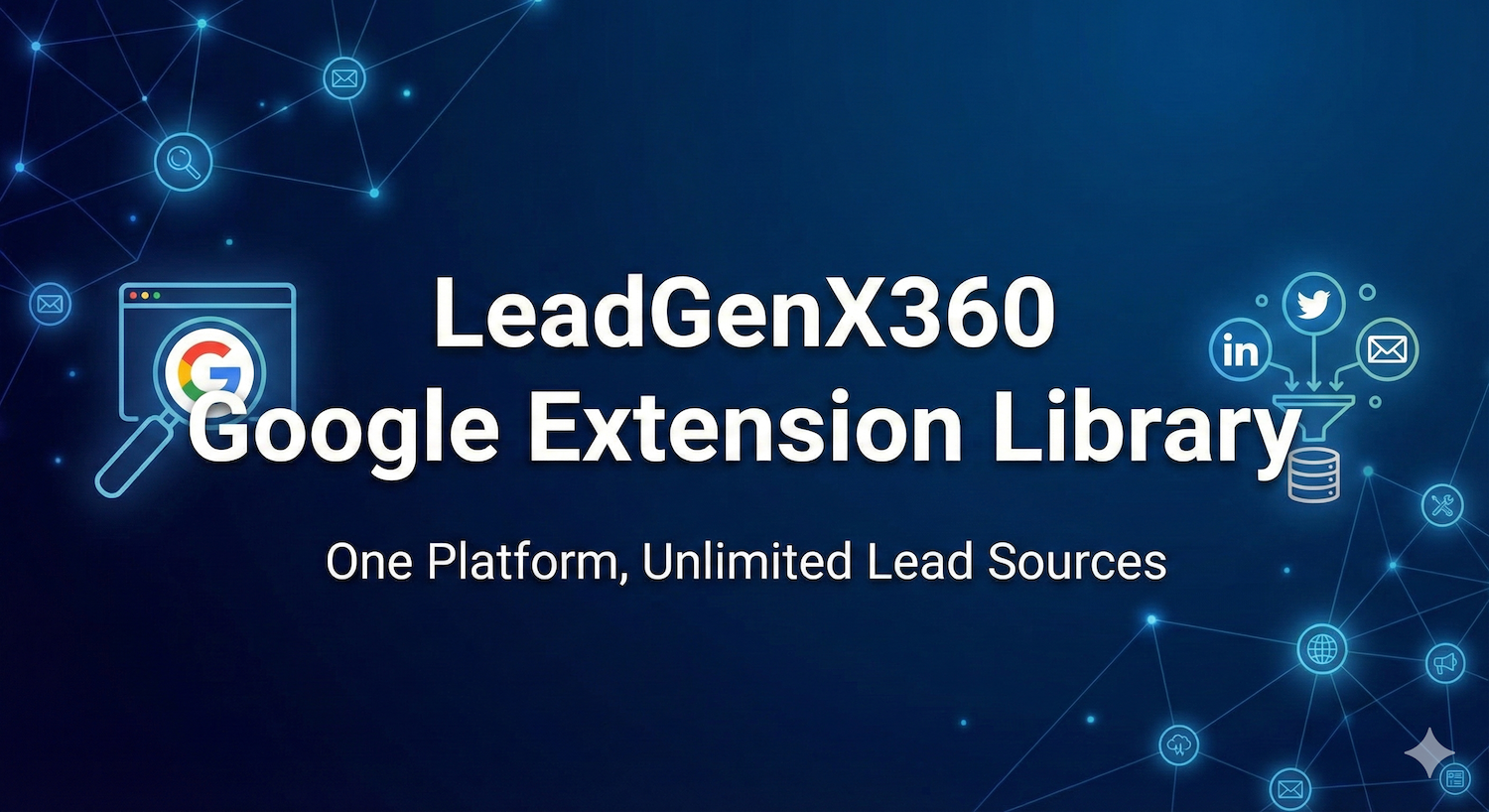 Google Extension Library: One Platform, Unlimited Lead Sources
